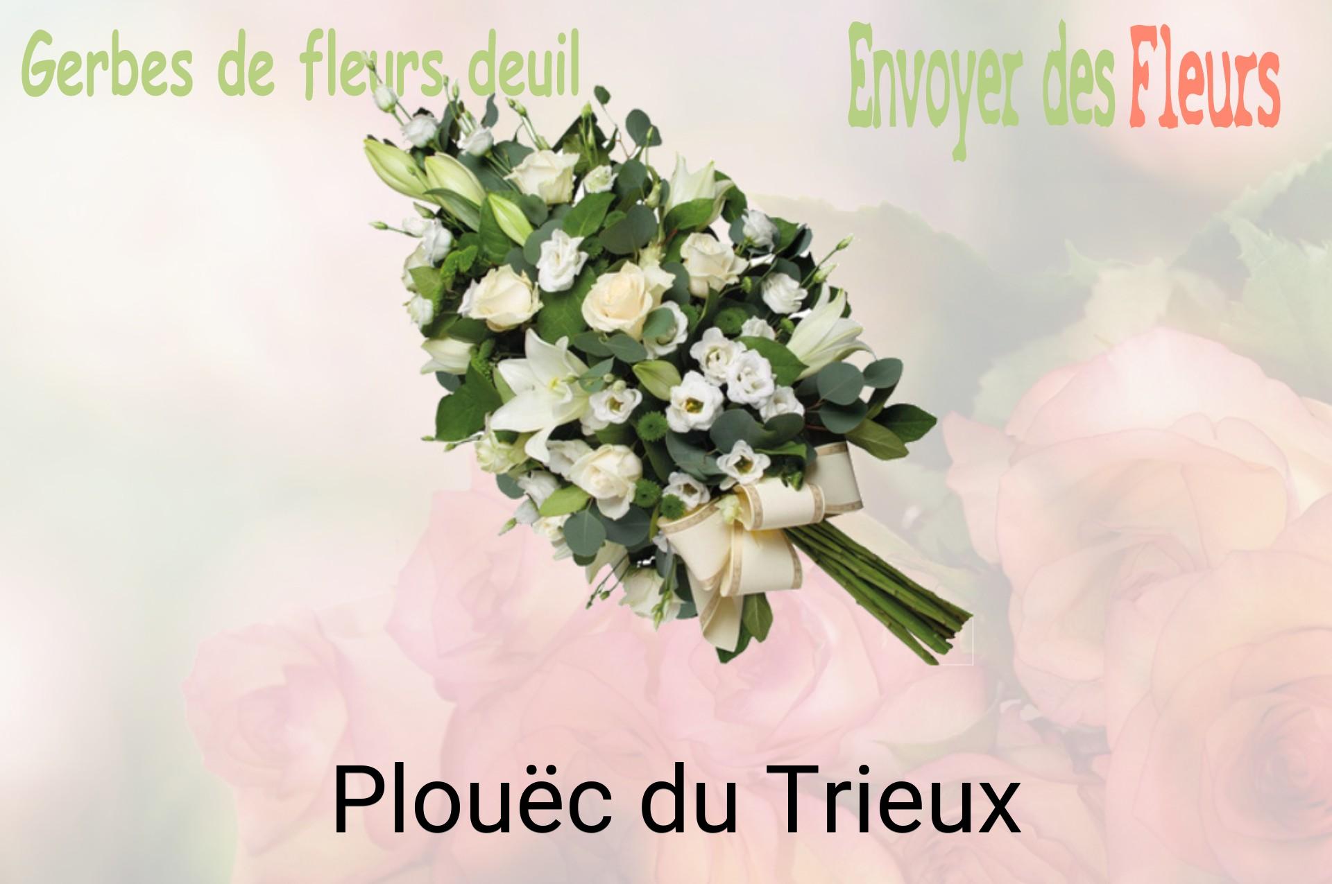 Gerbe de fleurs de deuil livrée à Plouëc-du-Trieux
